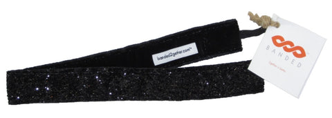 Banded Black Sparkle Headband