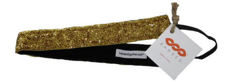 Banded Gold Sparkle Headband