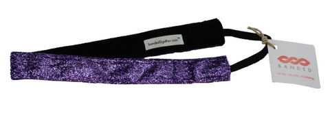 Banded Purple Sparkle Headband