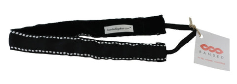 Banded Black Stitch Headband